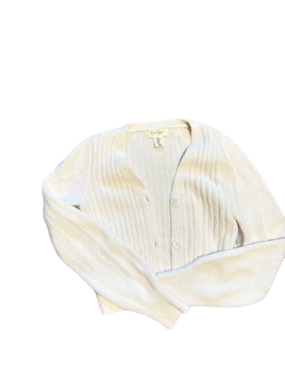 Jessica Simpson Cream  Button-Up Cardigan